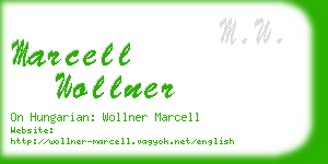 marcell wollner business card